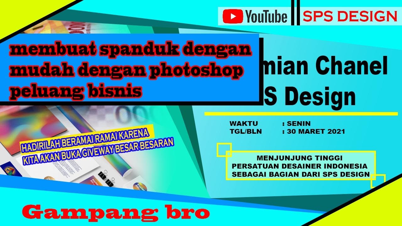  membuat  spanduk  dengan  PHOTOSHOP  YouTube