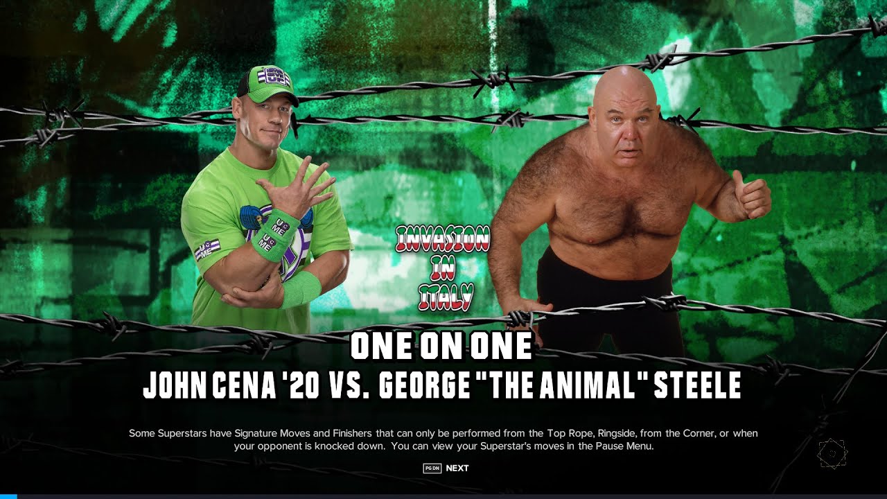 [ invasion in italy spring 2 round ] - 20 john cena vs george the ...