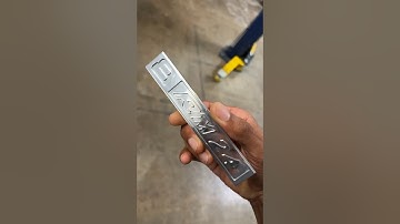 Custom Billet badges for RM24 😋 Can you guess what it is? #billet #cncmachine #4x4