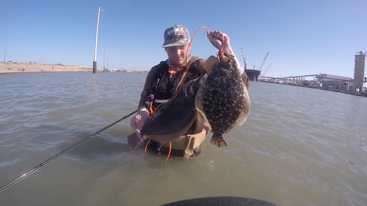 Galveston flounder fishing 11/28/17 YouTube