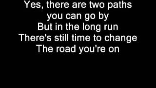 Video thumbnail of "Led Zeppelin Stairway to Heaven Lyrics"
