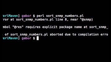 Beginner Perl Maven tutorial: 10.19 - Solution sort SNMP numbers