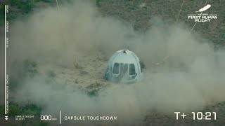 Raw Video: Blue Origin's Capsule Lands Safely in West Texas