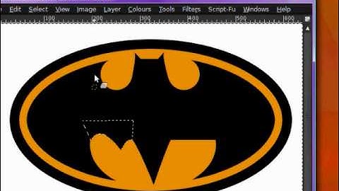 Creating The Batman Logo in Gimp