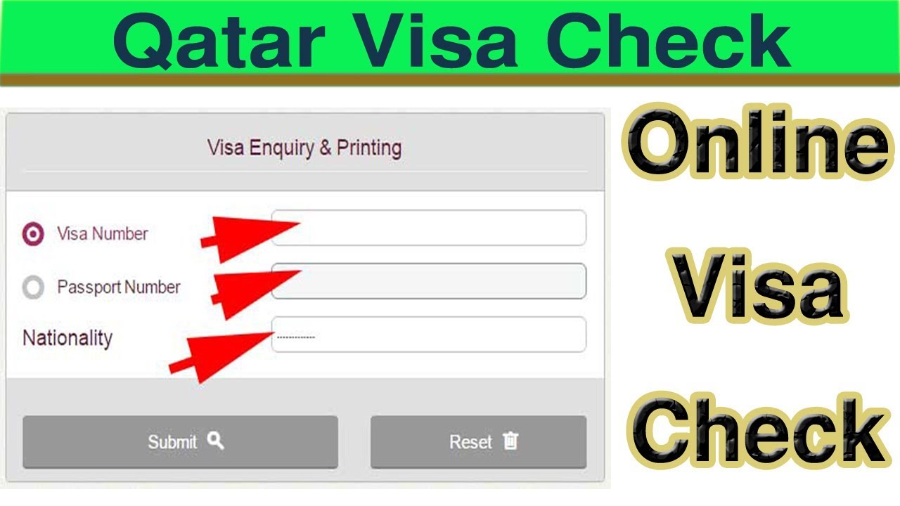 visit visa check in qatar