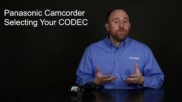 Panasonic - Camcorders - Function - How to Select a CODEC (Video Format).