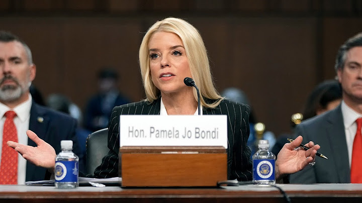 Happening Now: Bondi Testifies Before Senate On DOJ budget