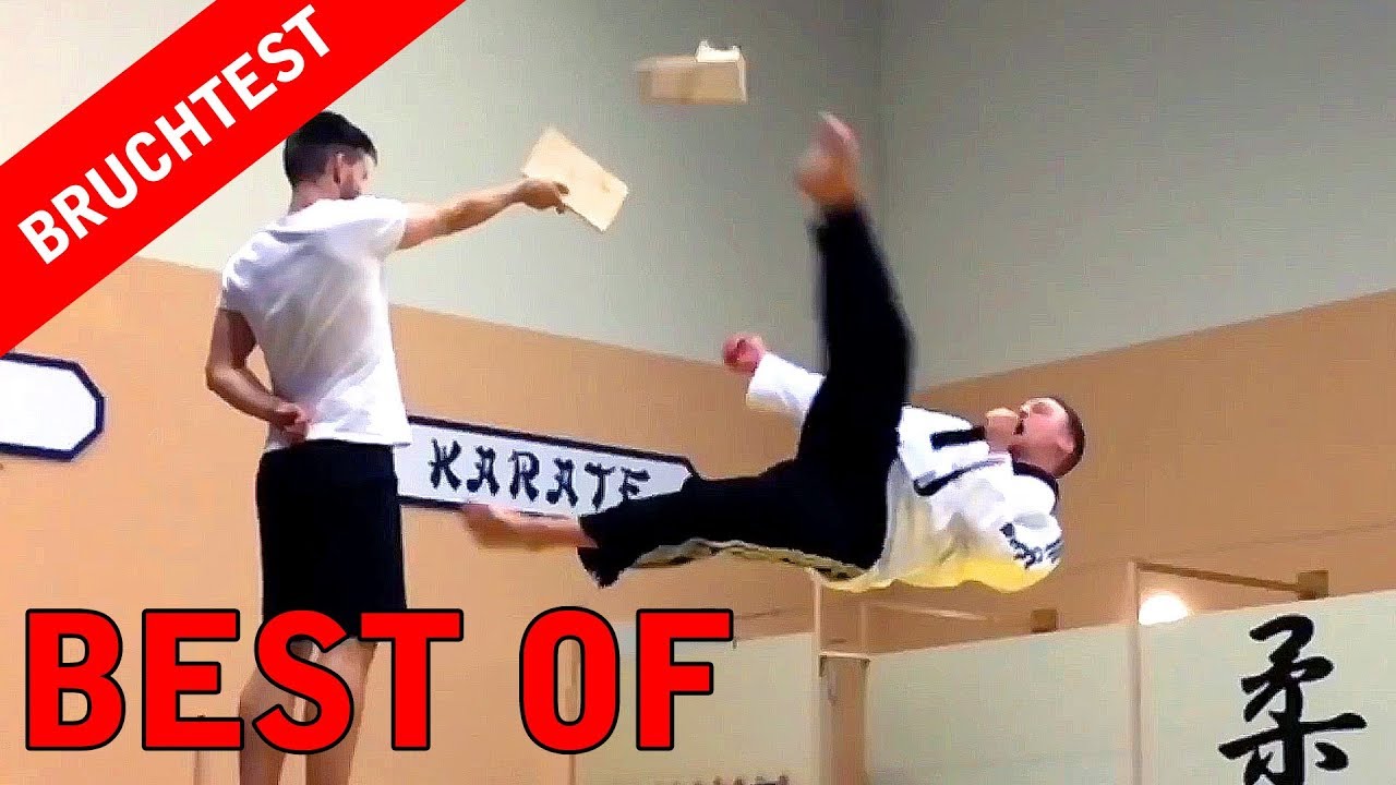 TAEKWONDO 540 KICK BRUCHTEST SLOW MOTION KAMPFKUNST