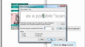 OCR SDK ABBYY FineReader Engine 11  사용자 패턴 훈련