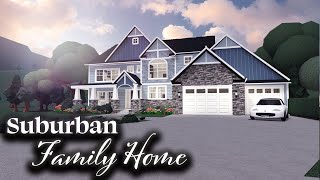 Bloxburg Speedbuild: Semi Realistic Suburban Family Home