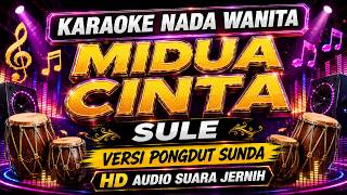 MIDUA CINTA - Karaoke Nada Wanita Versi Pongdut Sunda (Sule) HD Audio Jernih
