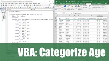 สอน Excel VBA สำหรับงานบริหารบุคคล: การแบ่งอายุพนักงานออกเป็นช่วง ๆ