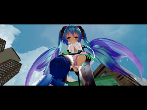 MMD Giantess Growth: Chibi Miku Growth! WIP 2