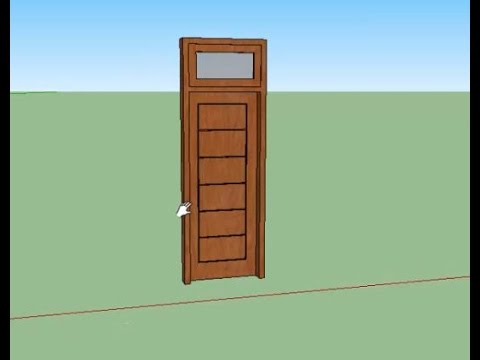 tutorial sketchup  membuat 3d pintu  YouTube