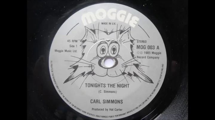 Carl Simmons  - Tonight's The Night