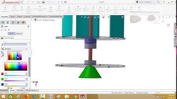 SolidWorks Tutorial Maglev Wind Turbine Vertical Axis Part 2