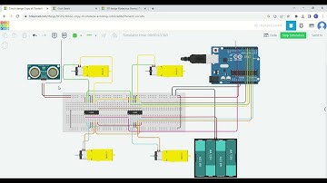 Circuit design Copy of Obstacle Avoiding Robot   Tinkercad   Google Chrome 2023 11 21 18 00 12