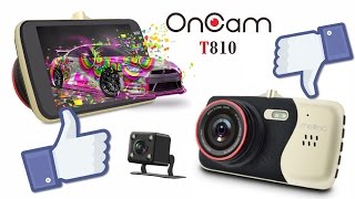 ✅ OnCam T810 - плюсы и недостатки видеорегистратора с двумя камерами