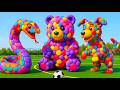 The mascot vibrato assistant Dog placed on the football field is popular,co-produced | Funny Animal