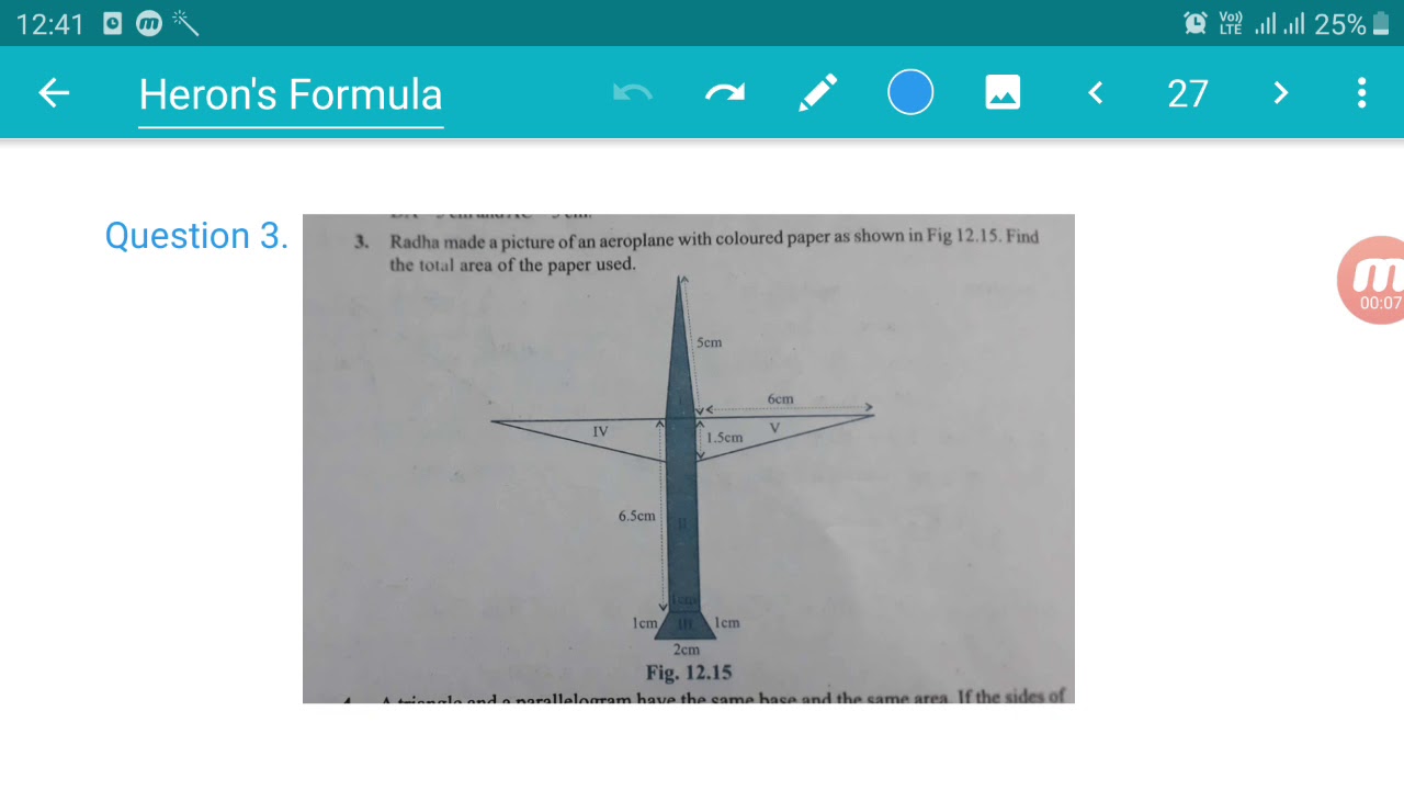 Class 9th Maths Chapter Heron S Formula Exercise 12 2