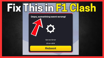 Fix F1 Clash: Oops, something went wrong! (Server Error 404)