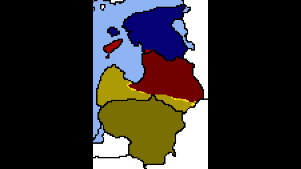 Estonia vs Latvia vs Lithuania (Mapping Animation)