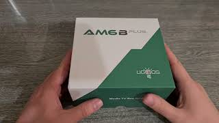 Ugoos AM6B Plus media tv box kicsomagolás