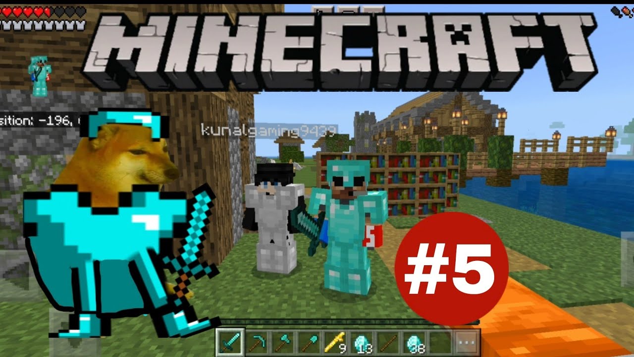 I MADE DIAMOND ARMOR AND TOOLS IN MINECRAFT THE BOYZ SERVER | #5 - YouTube