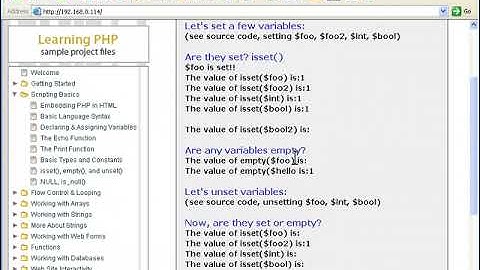 14. Set, Unset, Null, And Empty in php
