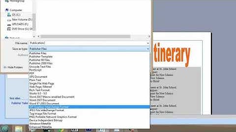 How to Convert Microsoft Publisher Files to High Resolution Graphics