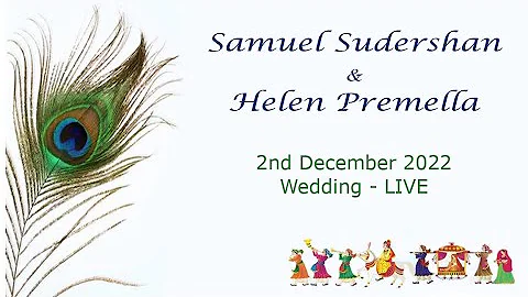 Samuel Sudershan & Helen Premella | Wedding | LIVE
