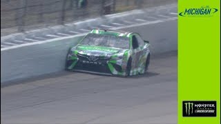 Kyle Busch smacks wall in opening Michigan practice