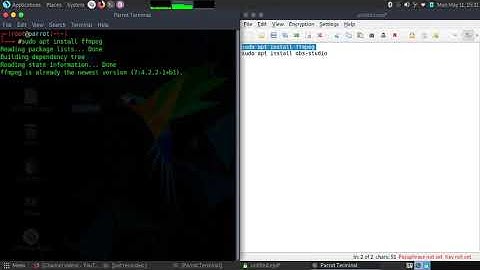 how to install obs on parrot OS