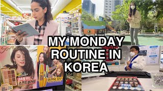 🇰🇷 MONDAY ROUTINE IN KOREA | makeup shopping vlog