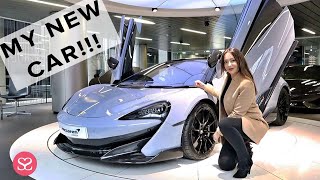 I Bought a New Car! Collecting my BABY BLUE McLaren 600LT!! | Sophie Shohet