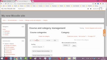 Cara mengatur Kategori pada Website E-Learning MoodleCloud