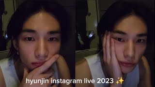 [ english sub ] 230808 straykids hyunjin instagram live!