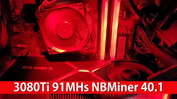 NBMiner 40.1 3080TI FE Best Settings 91Mh/S 40.0
