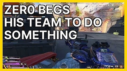 Zer0 Begs His Team To Do Something (Zer0) | Apex Legends Highlights