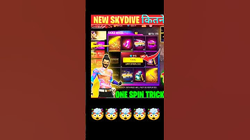 SKYDIVE WINGED AURA FADED WHEEL ONE SPIN TRICK | FREE FIRE NEW EVENT | AURA SKYWING FREE FIRE#viral