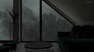 Heavy Rain On Roof And Thunder Sounds For Sleeping 24Hrs Rain Forest For Sleep Disorders