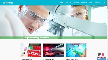 Scientific Experiment Drupal Template TMT | Free Template  Baldric Ri
