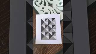 3d illusion drawing #3d #illusion #optical #lines #easy #drawing #triangle #shorts