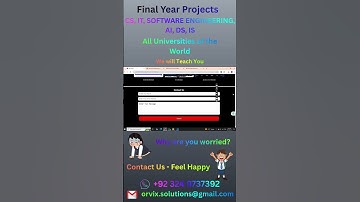 Final Year Projects |  FYPs #viral #ytshorts #shortsfeed #finalyearproject #fypシ #vu #video #shorts