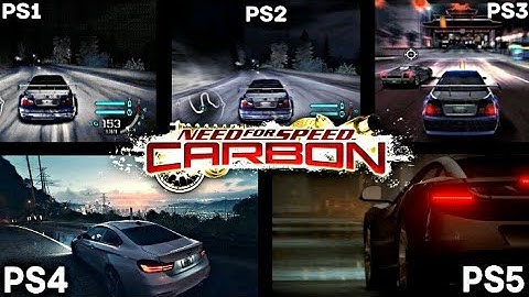 NEED FOR SPEED CARBON PS1 VS PS2 VS PS3 VS PS4 VS PS5