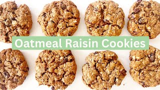 The BEST Gluten Free + Vegan Oatmeal Raisin Cookies