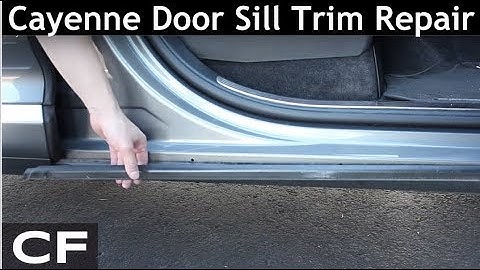 How to repair Porsche Cayenne door sill trim (955 957 DIY Tutorial)