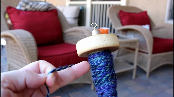Spin on the Drop Spindle - Video 10   Plying on the Spindle