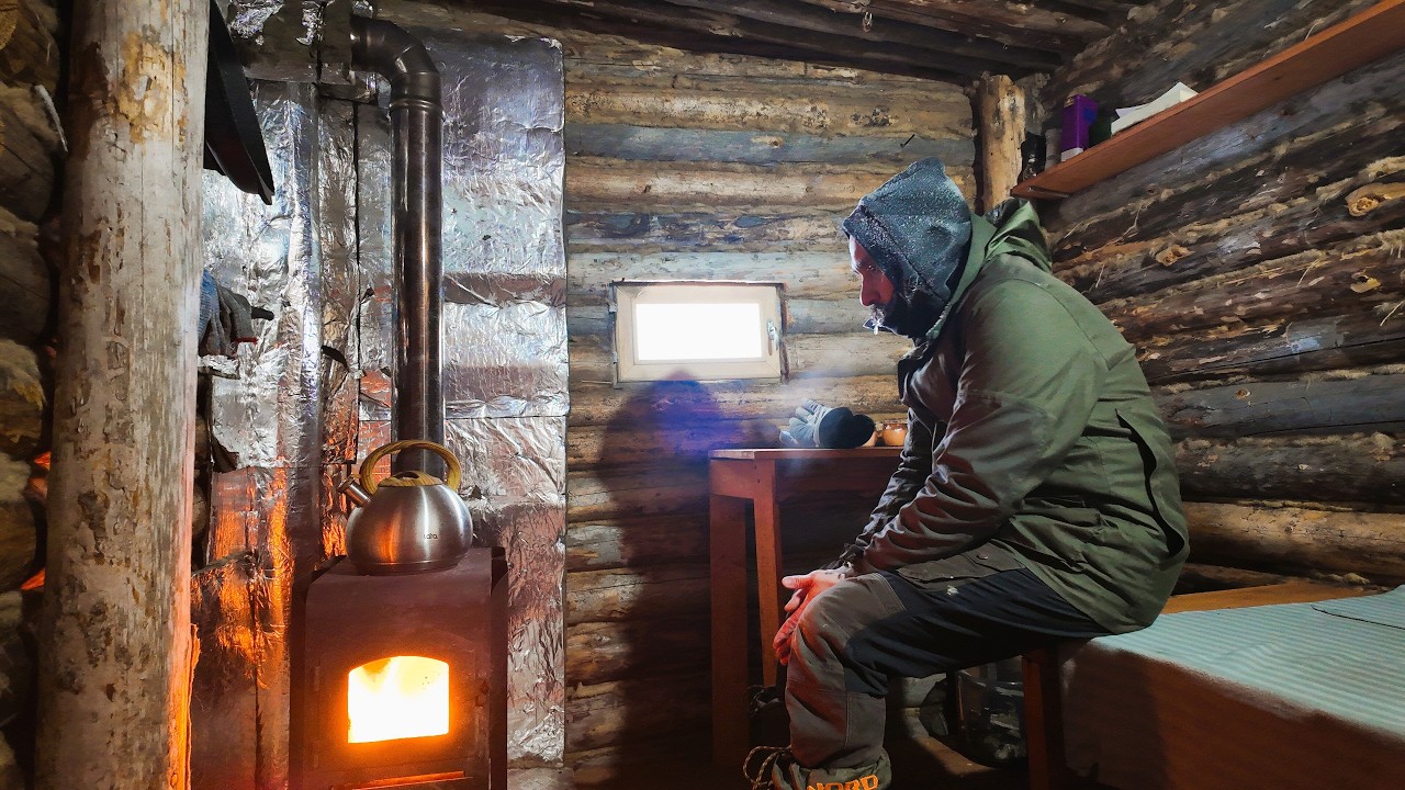 I Almost Froze: Surviving -34°C Extreme Cold in a Log Cabin