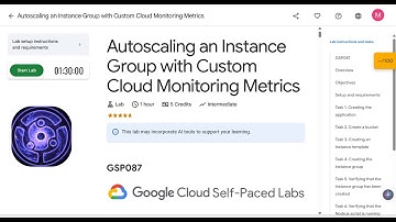 Autoscaling an Instance Group with Custom Cloud Monitoring Metrics | #GSP087 | #qwiklabs | #arcade